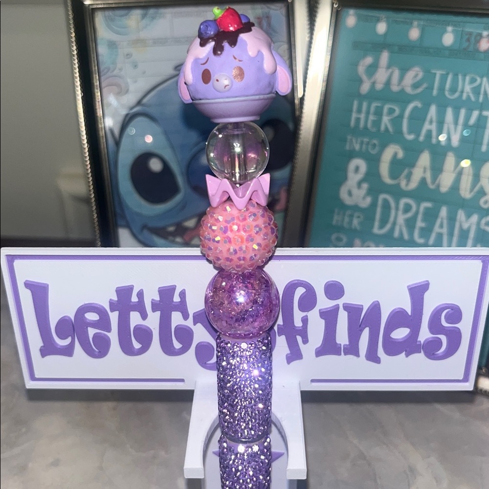 Disney Eyeore Munchling Full bling beaded pen